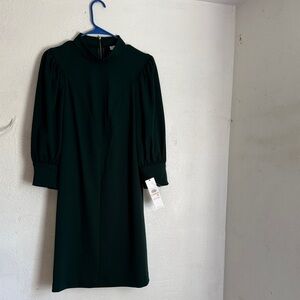 Calvin Klein Dark Green Long Sleeve Dress Size 12